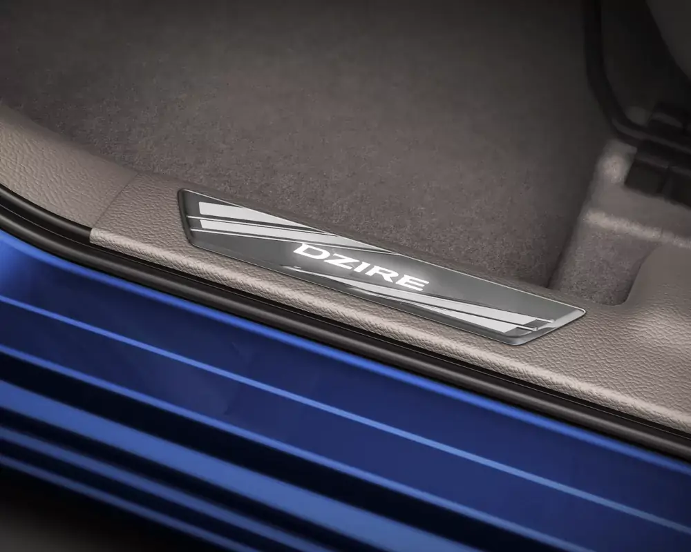 Maruti Suzuki Dzire - IIluminated Door Sill Guard Bimal Auto Agency Chandmari, Guwahati